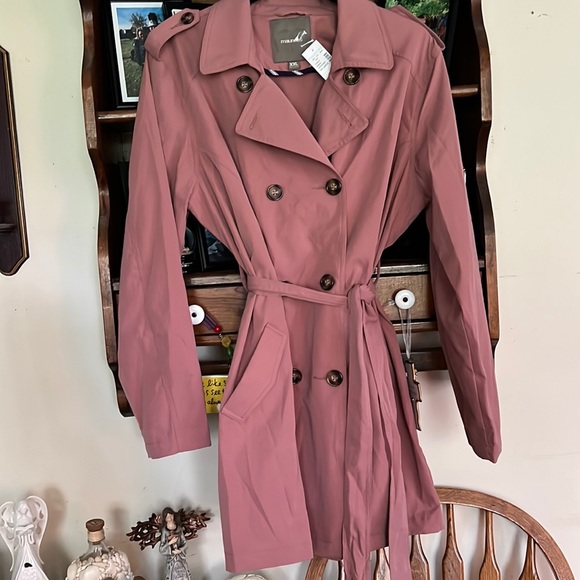 Maurices Jackets & Blazers - MAURICES Mauve Trench Coat, mid-length, Size XXL, NWT.